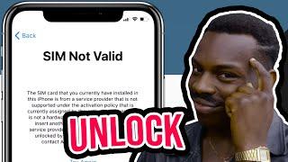 How to unlock iPhone from Network Carrier & Fix Sim Not Valid Problem! Use Any Sim Card on iPhone!