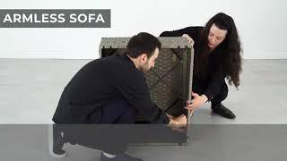 How to assemble the Orlando Rattan Modular Outdoor Sofa from Furniturebox UK