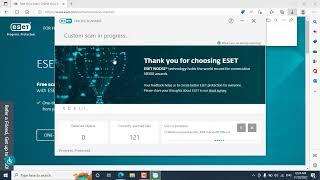 Run a Virus Scan with Free ESET Online Scanner to remove malware and threats from your computer