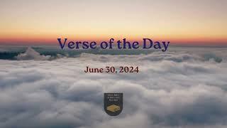 Verse of the Day - June 30, 2024