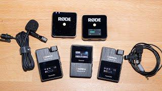 Tiny Wireless Microphones — Rode Wireless Go vs. Comica BoomX-D2