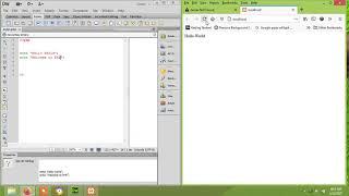 Dreamweaver PHP Programming echo Hello World