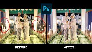 Rahasia Edit foto wedding / Cara merapikan background di Photoshop