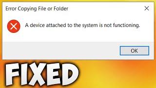 How To Fix A Device Attached To The System Is Not Functioning - Apple iPhone File Transfer Error
