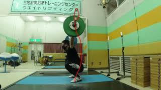 2020 11 17 Snatch 90KG 抓举 举重 bar path 有声