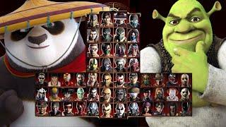 Mortal Kombat 9 - PO KUNG FU PANDA  & SHREK - Expert Tag Ladder - Gameplay @(1080p) - 60ᶠᵖˢ 