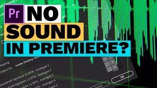 No Sound in Premiere Pro CC (How to Get Audio Hardware Setup)