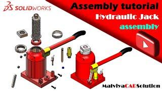 Solidworks assembly tutorial | Hydraulic jack assembly