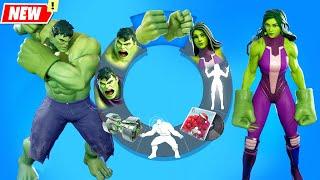 Fortnite All HULK Cosmetics (include She-Hulk and Hulk Smashers)  シ