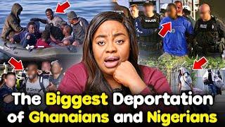 BIGGEST EVER DEPORTATION OF NIGERIANS AND GHANAIANS FROM THE UK ... THIS GOVERNMENT IS NOT JOKING