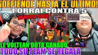 NO MEREZCO PERDER! SMASH SUFRE VOLTIS DE DOTA GANADO DEFIENDE HASTA EL ULTIMO, ORRAI CONTRA 5 DOTA 2