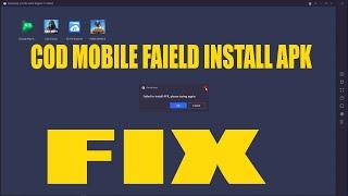 HOW TO FIX FAIELD TO INSTALL APK  CALL OF DUTY MOBILE IN GAMELOOP EMULATOR