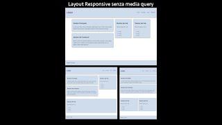 Layout responsive senza media query