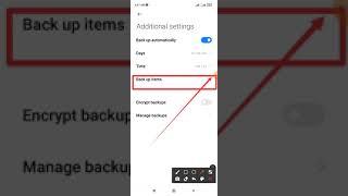 Calendar Services App data not enable automatically backup mode | Redmi Note 10 and Xiaomi