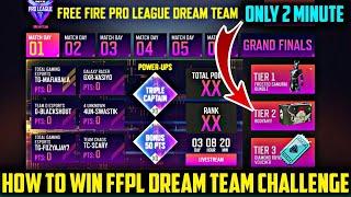 HOW TO WIN / COMPLETE FFPL DREAM TEAM CHALLENGE FULL INFORMATION | FFPL DREAM TEAM CHALLENGE TRICKS.