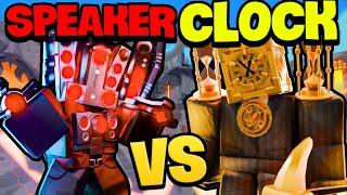 TITAN CLOCK MAN VS SPEAKER MAN | Roblox Toilet Tower Defence