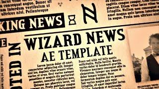 Wizard Newspaper After Effects Templates