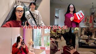 manicures, pedicures and Christmas prep | VLOGMAS DAY 22 AND 23