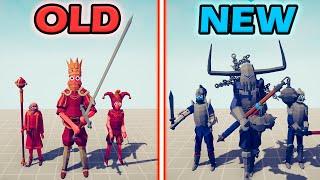 NEW MEDIEVAL TEAM vs OLD MEDIEVAL TEAM - Totally Accurate Battle Simulator | TABS