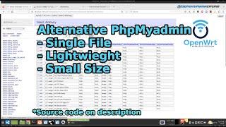 OpenWrt  - Alternative PhpMyadmin controll database