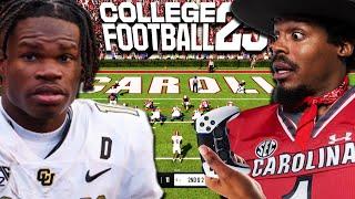 Cam Newton vs. Travis Hunter LIVE got CHIPPY | College Football 25