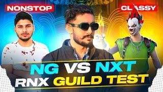 Ng Vs Nxt | V badge Guild Test #nonstopgaming #freefirelive#giveaway