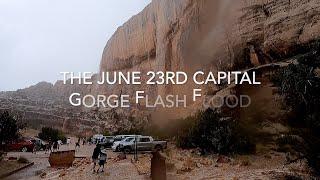 Capitol Gorge flash flood rescue June 23rd 2022