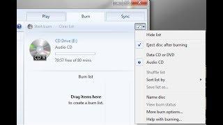 Windows Media Burn CD Fix [Audio Playback!] - Windows 7 System and up