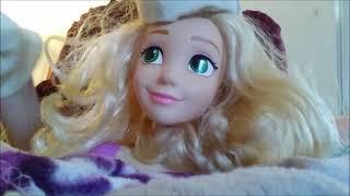 ASMR trimming and parting my dolls hair