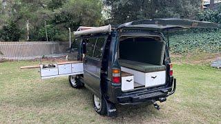 Self-Converted Mitsubishi L300 4x4 van fitout/tour