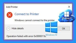 How To Fix Operation Failed Error 0x0000011b When Connecting To A Printer On Windows