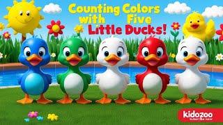 Fastest Way to Learn Colors with Five Little Ducks | Learn Colors | Best Nursery Rhymes Ever #song