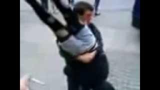 Wrestling Female   Piledriver in the Street