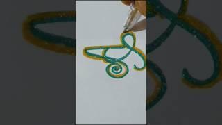 Easy Calligraphy Letter A#letterart#shorts#shortsfeed#viral