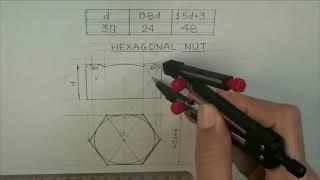 Hexagonal nut