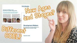 The NEW Development Matters | There are some changes... | EYFS