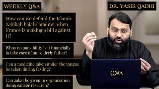 Shaykh Dr. Yasir Qadhi | Q&A | How can we defend the Islamic zabihah halal slaughter in France?