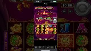 LINE HIT! 5 Treasures $0.88 bet on BetMGM Casino