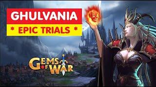 Gems of War GHULVANIA Epic Trials! Team Order and Best Fast Strategy!