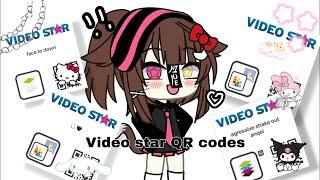 [] VIDEO STAR QR CODES ! // gacha life // shakes & colourings [] read desc !!