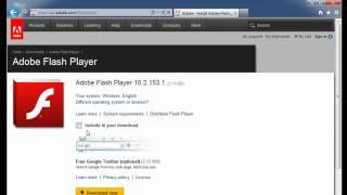 Download and Install Flash Player from Internet Explorer 9