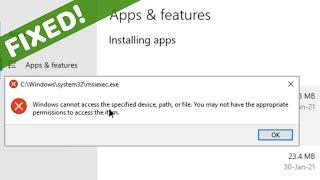 Remove stuck Software from Apps & features uninstaller - Windows 10