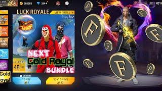 Next Gold royal Bundal. New lucky royale. Free fire new event