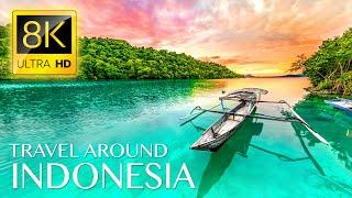 Discover INDONESIA in 8K ULTRA HD • Travel with Relaxing Music and Ambient Drone Films