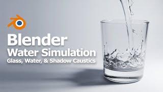 Blender Fill Object with Quick Water Simulation | Water, Glass, and Shadow Caustics