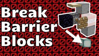Break Barrier Blocks (Minecraft Java)