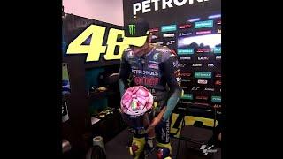 Valentino Rossi Dengan Desain Helm Baru Di MotoGP San Marino 2021