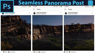 How to create seamless multi post panorama for instagram