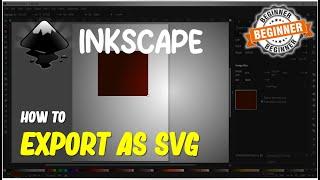 InkScape How To Export As SVG