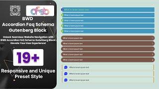Master BWD ACCORDION FAQ SCHEMA BLOCK | Gutenberg Tutorial